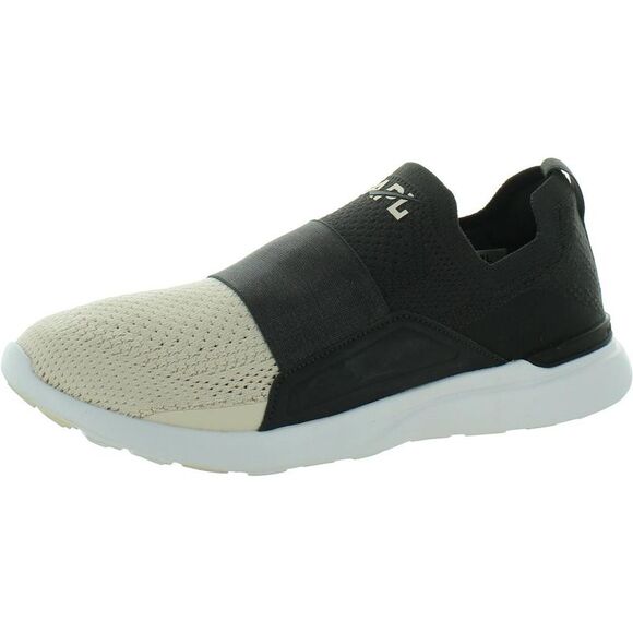 APL Shoes - APL Womens Techloom Bliss Black Gym Slip On Casual And Fashion Sneakers NWOB